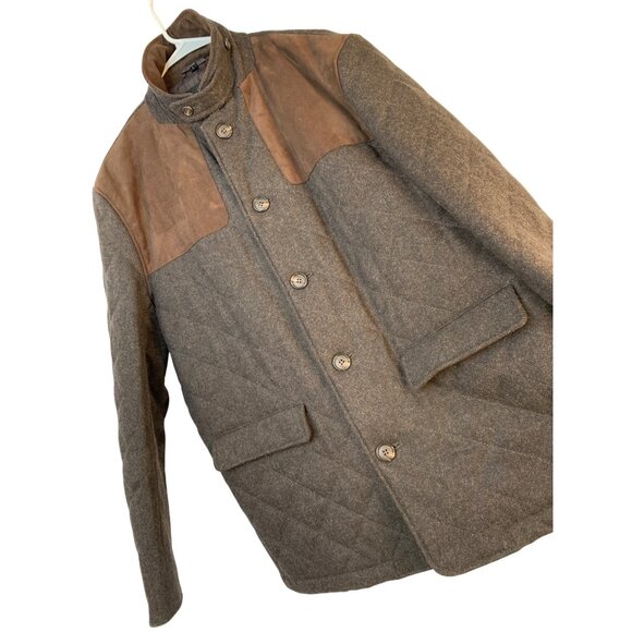 Hart Schaffner Marx Mens Stallworth Shooting Quilted Jacket Size L EUC 8426 - Picture 3 of 12